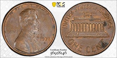 1971-D 1C AU50BN