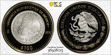 2014-Mo 100 P Fernando VI 1748 Numismatic Heritage PL69
