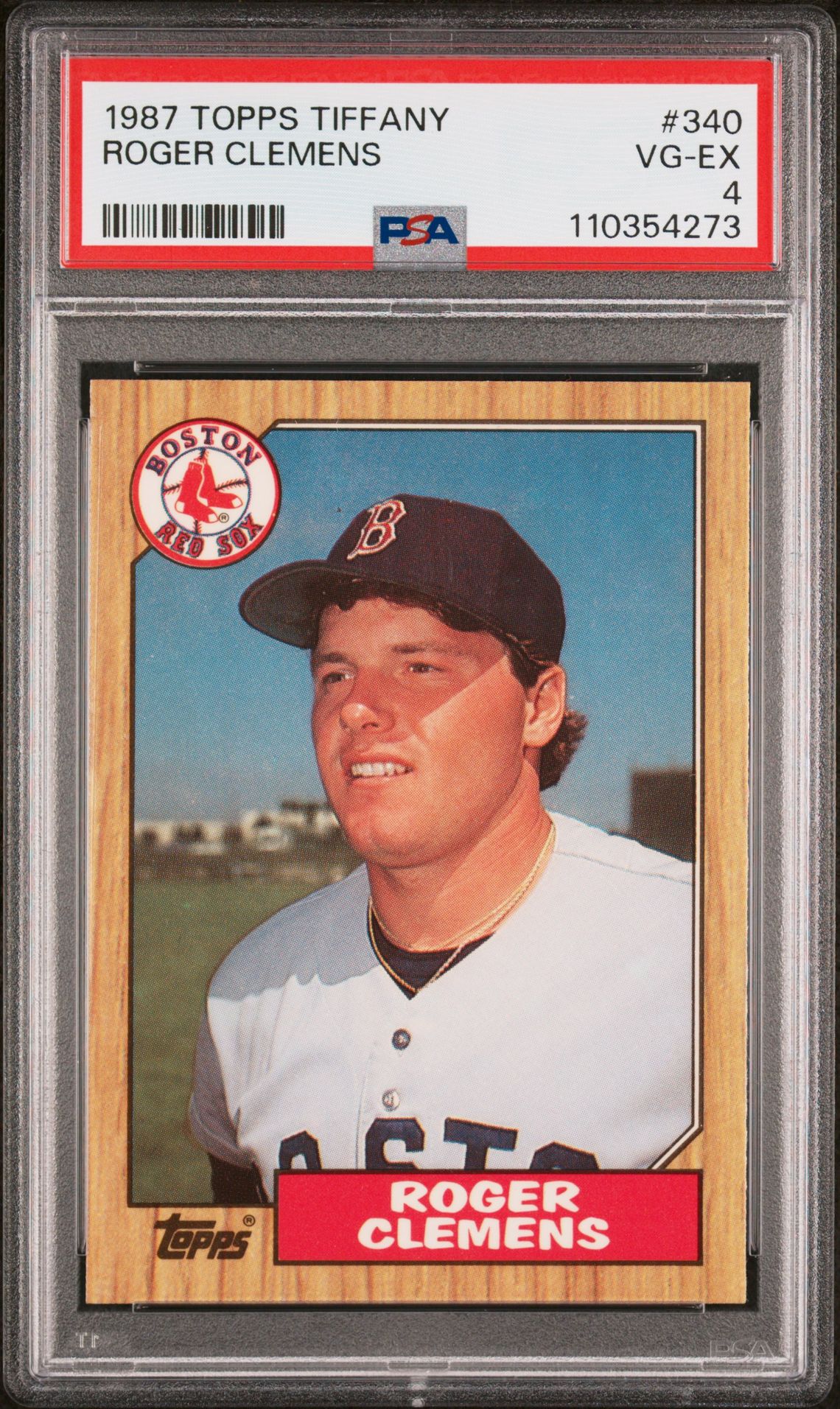 1987 Topps TOPPS TIFFANY #340 Roger Clemens front