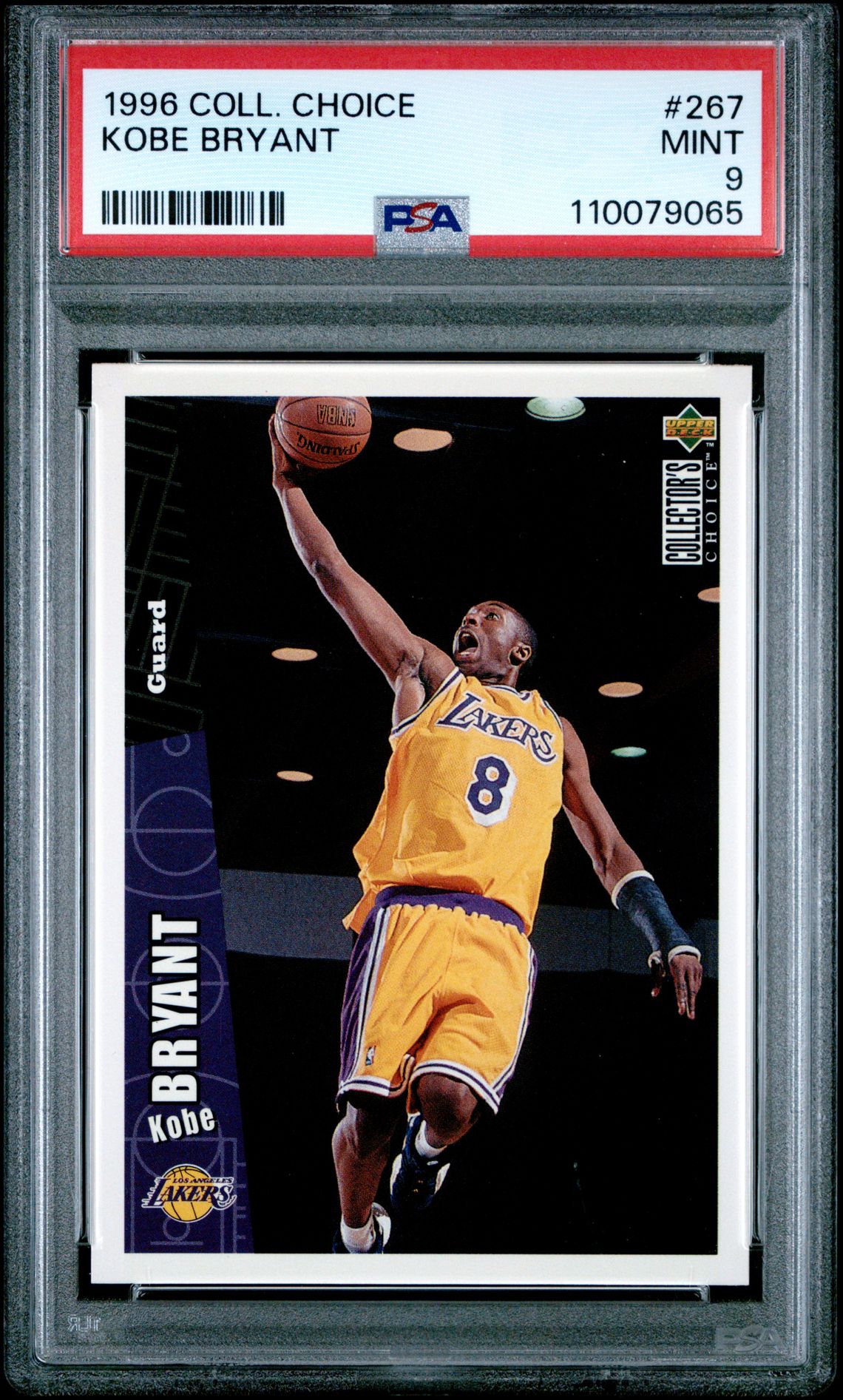 1996 Collector's Choice Kobe Bryant #267 Mint 9 front