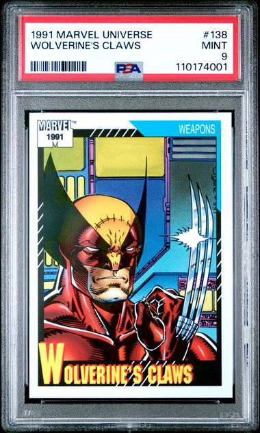 1991 Impel Marvel Universe #138 Wolverine's Claws front