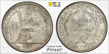 1921-H Piastre Lec-297 MS62