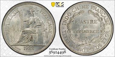 1922-H Piastre Lec-299 MS62