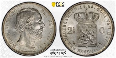 1865 2 1/2 G AU58