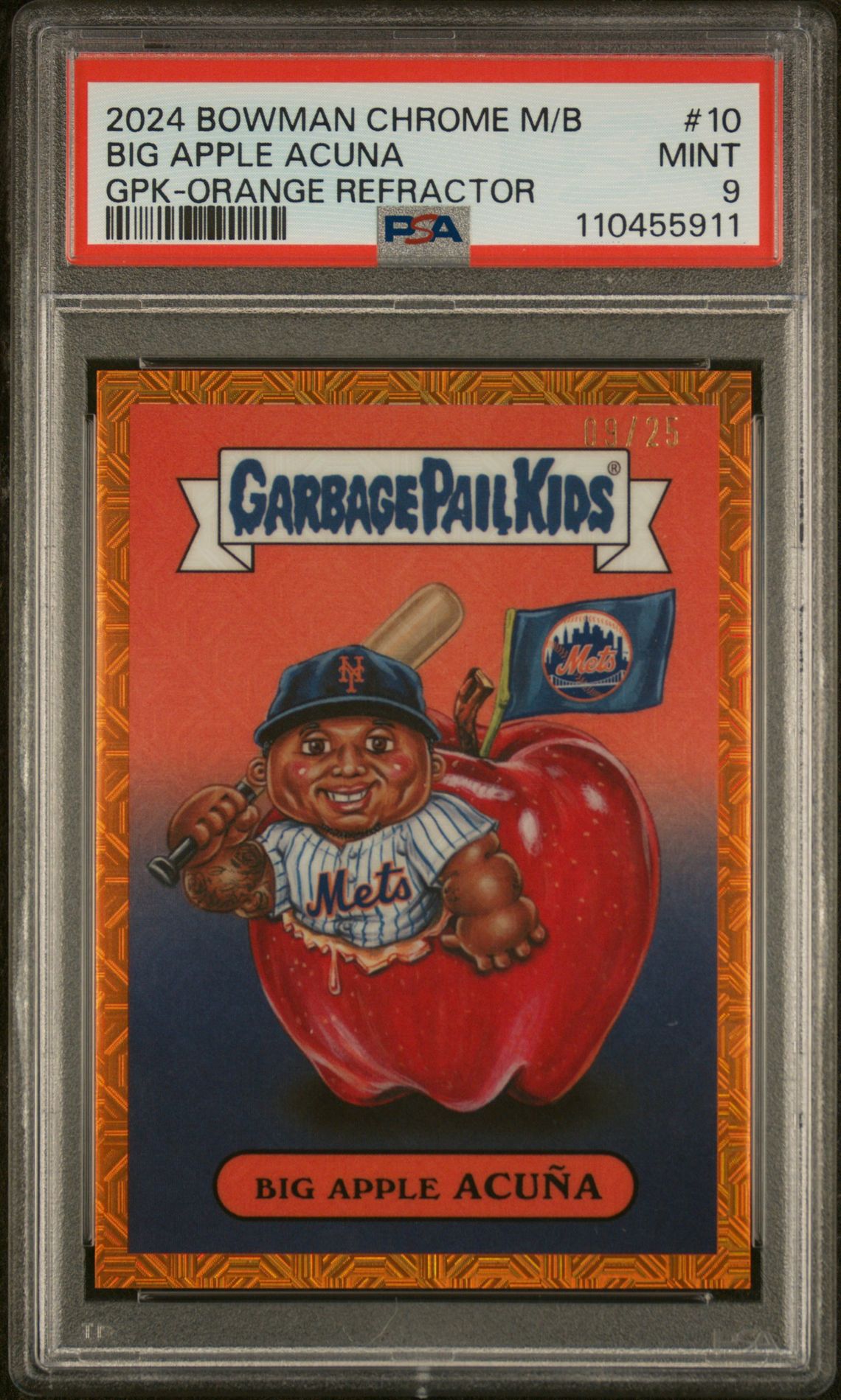 2024 Bowman Chrome Bowman Chrome Mega Box Bowman Gpk #10 Big Apple Acuna front