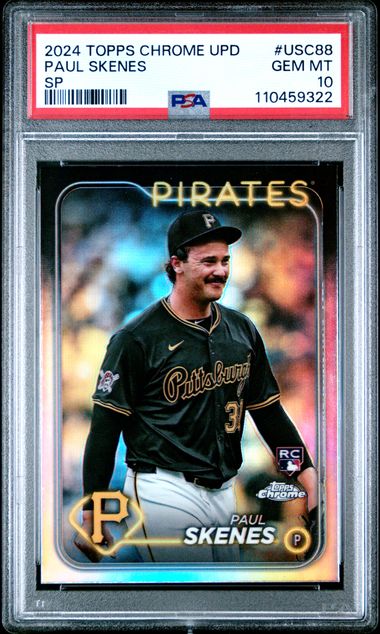 2024 Topps Chrome Update Paul Skenes #Usc88 (Sp) Gem Mt 10 front