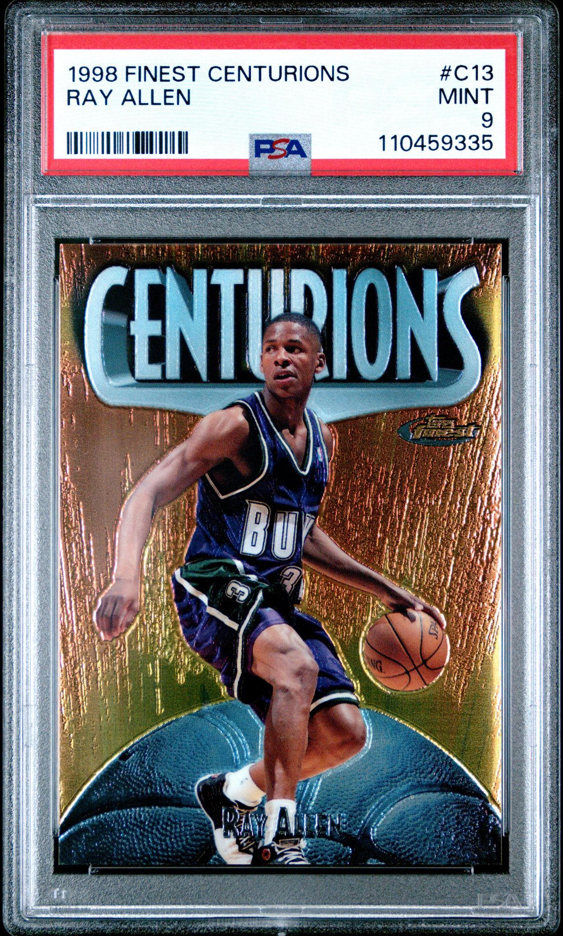 1998 Finest Centurions Ray Allen #C13 Mint 9 front