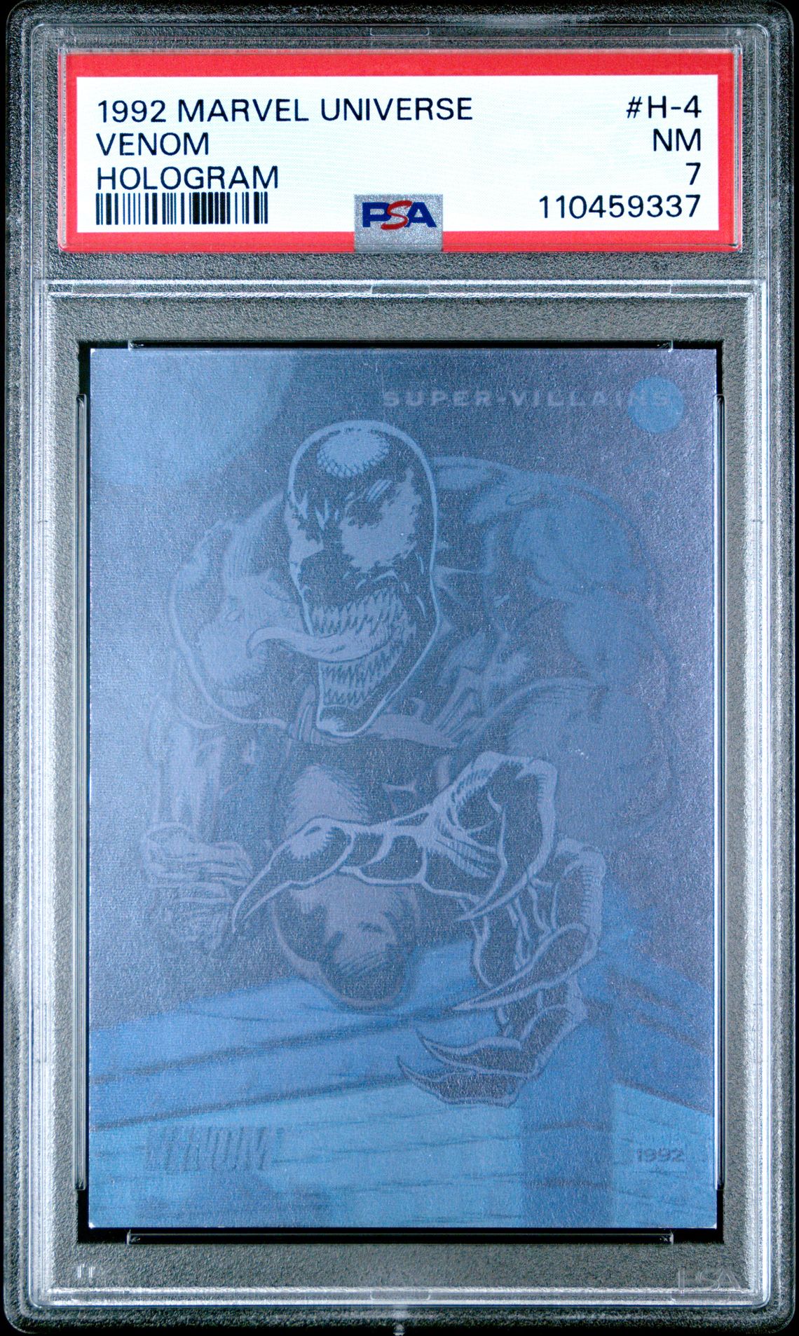 1992 Marvel Universe Hologram Venom #H-4 (Hologram) Nm 7 front