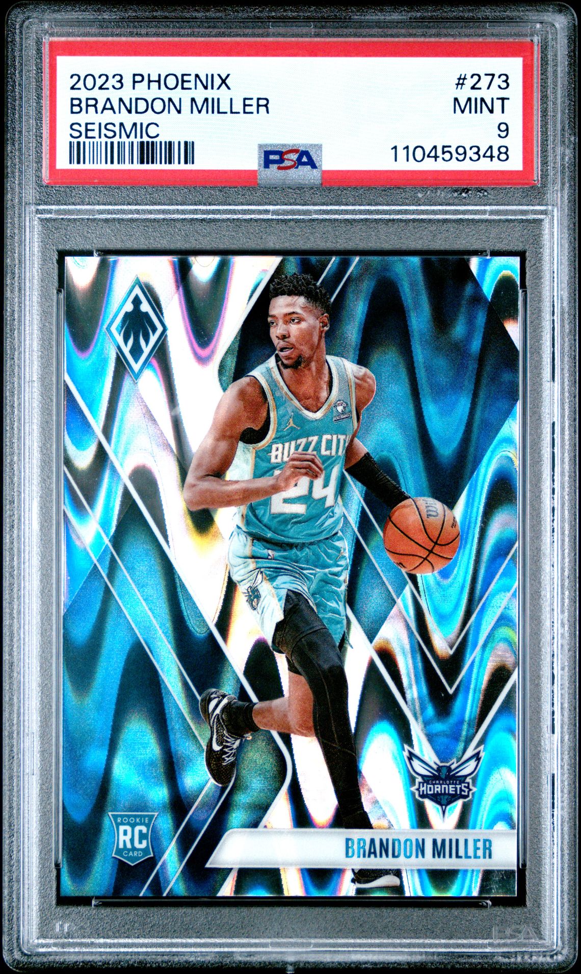 2023 Panini Phoenix Brandon Miller #273 (Seismic) Mint 9 front