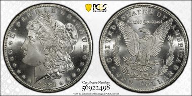 1881-CC $1 MS66+