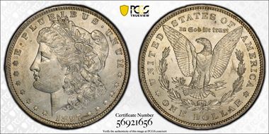 1897-O $1 AU58