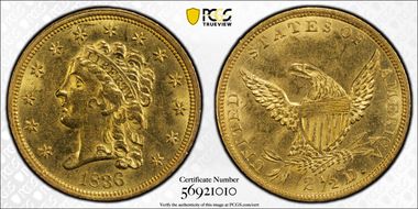 1836 $2.50 Script 8 MS62