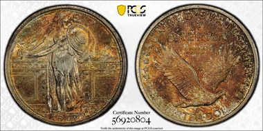 1917 25C Type 1 MS66+ FH