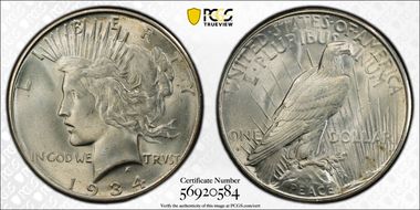 1934-D $1 MS65