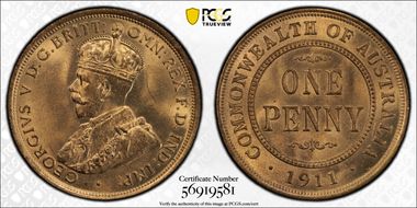 1911 (L) 1D KM-23 MS65RD