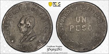1915 Peso GB-349 Pb VF30