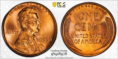 1956 1C MS67RD