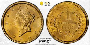 1852 G$1 MS65