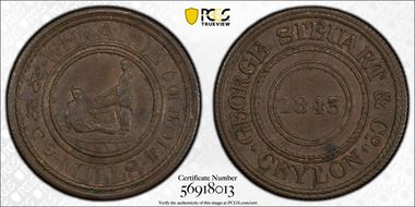 "1843" (1881) Token Prid-96 Wekande Mills AU58BN