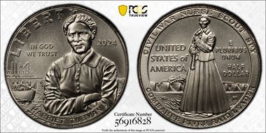 2024-D 50C Harriet Tubman MS70