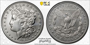 2024 $1 Morgan Dollar MS70