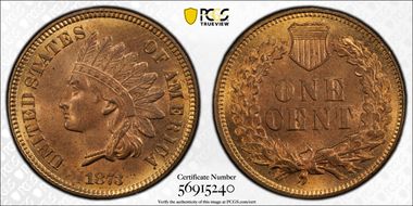 1873 1C Closed 3 MS64RB