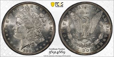 1880-O $1 MS62