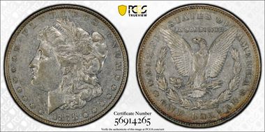 1878 7TF $1 Reverse of 1878 XF45