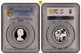 2006 $1 Young Bust Silver PR70DCAM