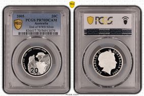 2005 20C End of WWII Silver PR70DCAM