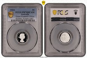 2024 5C Queen Elizabeth II Silver PR70DCAM