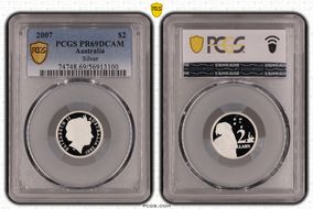 2007 $2 Silver PR69DCAM