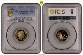 2011 $2 PR69DCAM