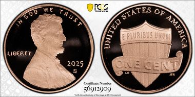 2025-S 1C Shield First Strike PR70DCAM