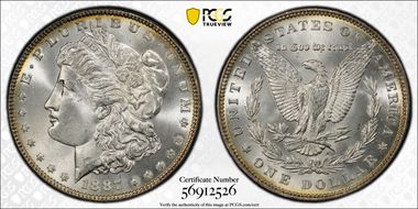 1887 $1 MS66