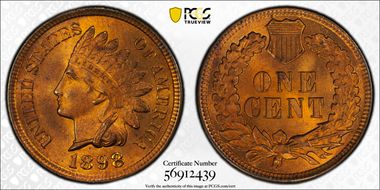 1898 1C MS65RB