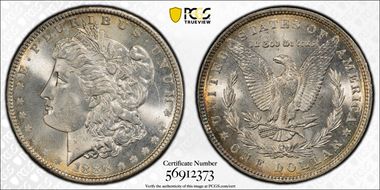 1886 $1 MS66