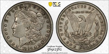 1884-S $1 XF40