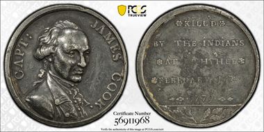 1779 WM Med. Betts-554, James Cook N1