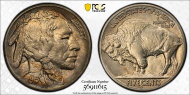 1915-S 5C MS63