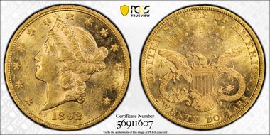 1892 $20 MS61