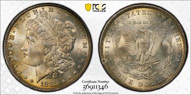 1882 $1 MS64