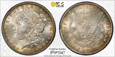 1882 $1 MS64