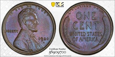 1920-D 1C MS66BN