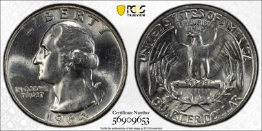 1964 25C DDR, FS-803 MS63