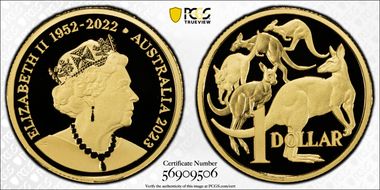 2023 $1 Gold PR70DCAM