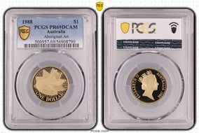 1988 $1 Aboriginal Art PR69DCAM