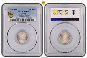 (1870) M3 10 Sen Shallow Scales JNDA 01-23 MS66