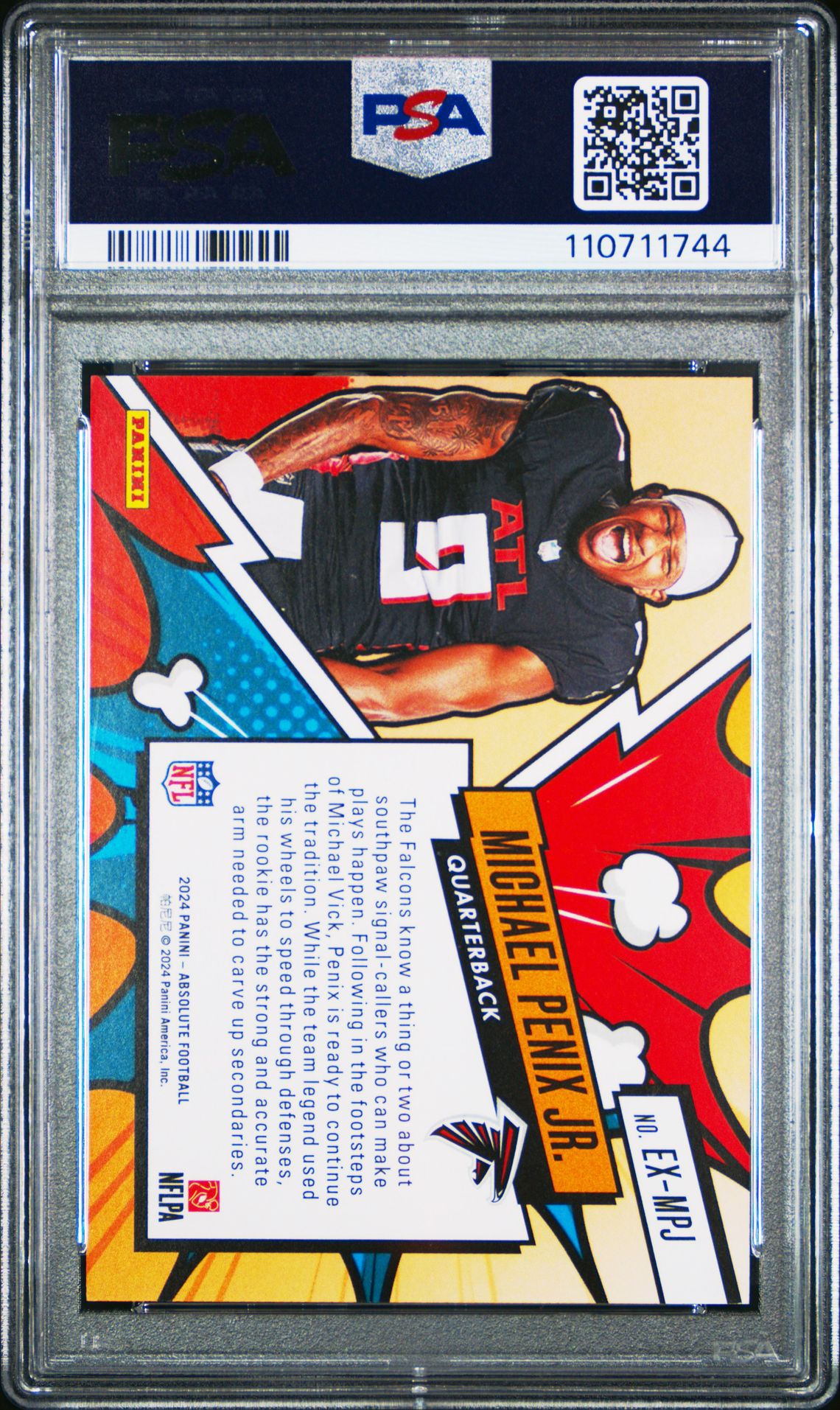 2024 Panini Absolute Explosive Michael Penix Jr. #Exmpj Gem Mt 10 back