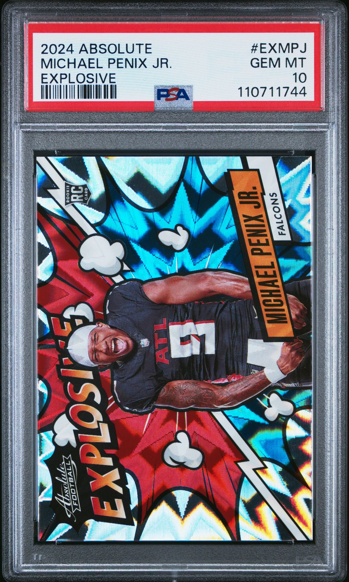 2024 Panini Absolute Explosive Michael Penix Jr. #Exmpj Gem Mt 10 front